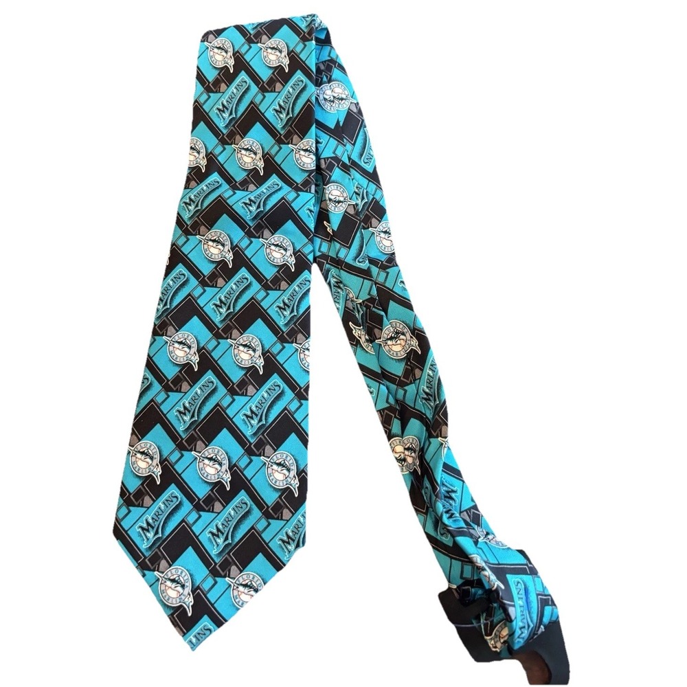 Men's Florida Miami Marlins Eagle Neckwear NEW Neck Tie MLB‎ Dress Fashion